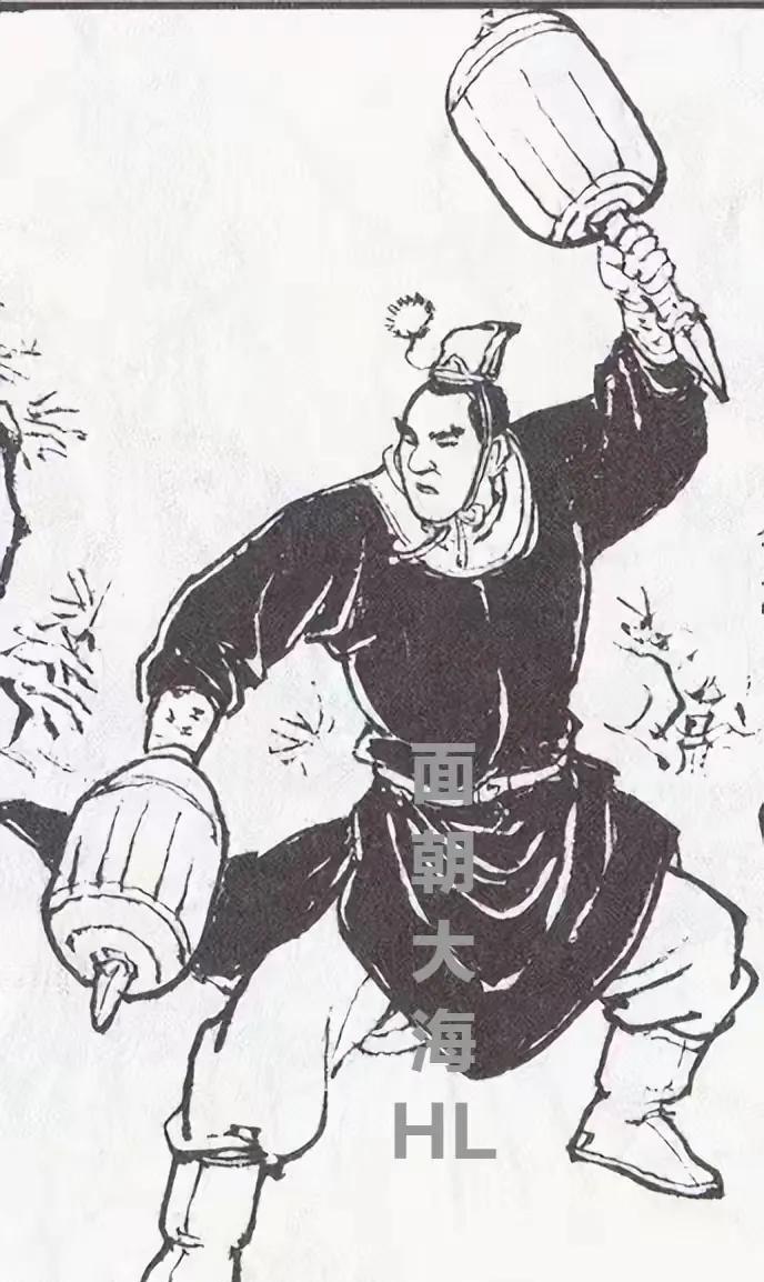 黔宁王朱沐英父子在明营前挑战，韩金虎派小将军出马。
        沐晟一晃双锤