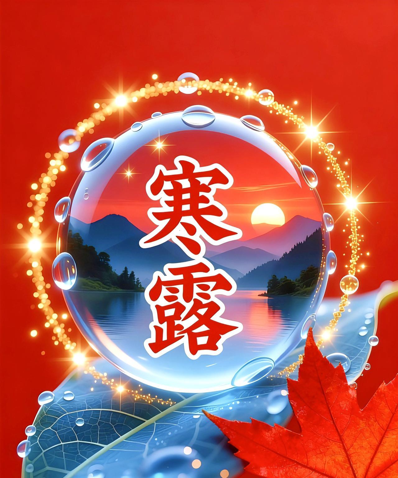 《寒露》
寒露时节已晚秋，
星移斗转岁华流。
露凝草叶添新景，
风送菊香入画楼。