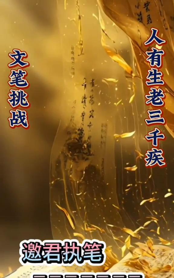 人有生老三千疾，文笔挑战。
邀君执笔。
