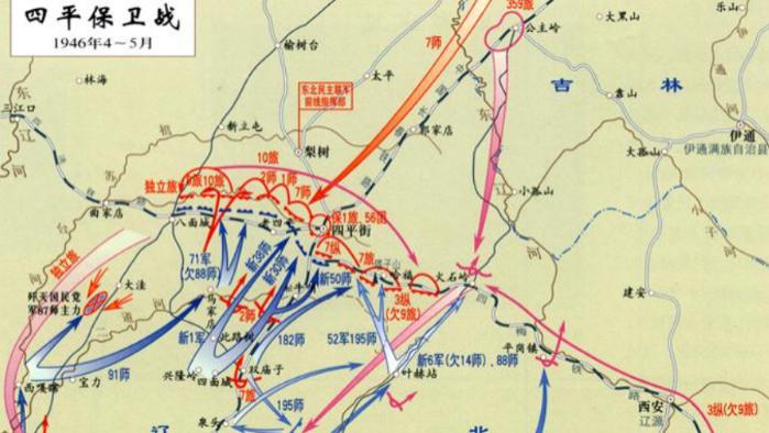 苏联军队撤出东北后因重庆谈判的需要使国共双方在四平大战