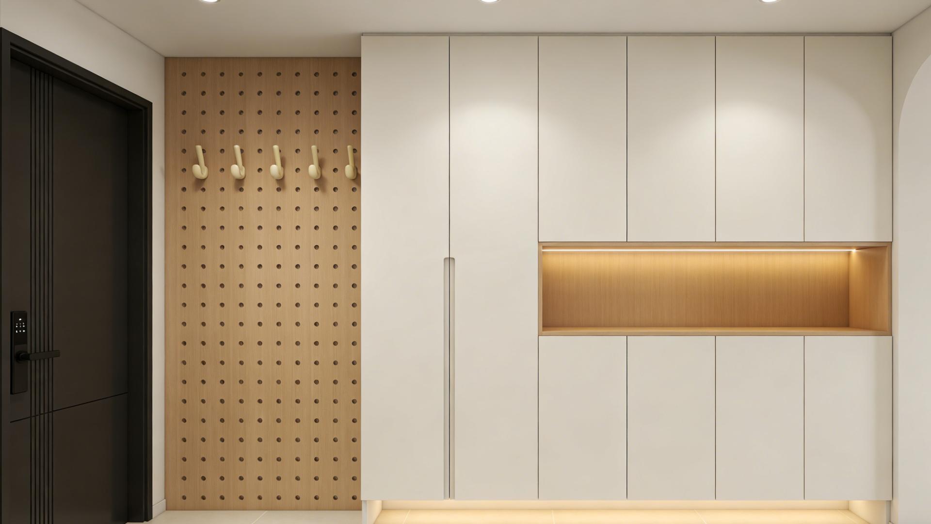 60㎡奶油风两居室｜把温柔揉进日常，小户型也能拥有治愈系家宅