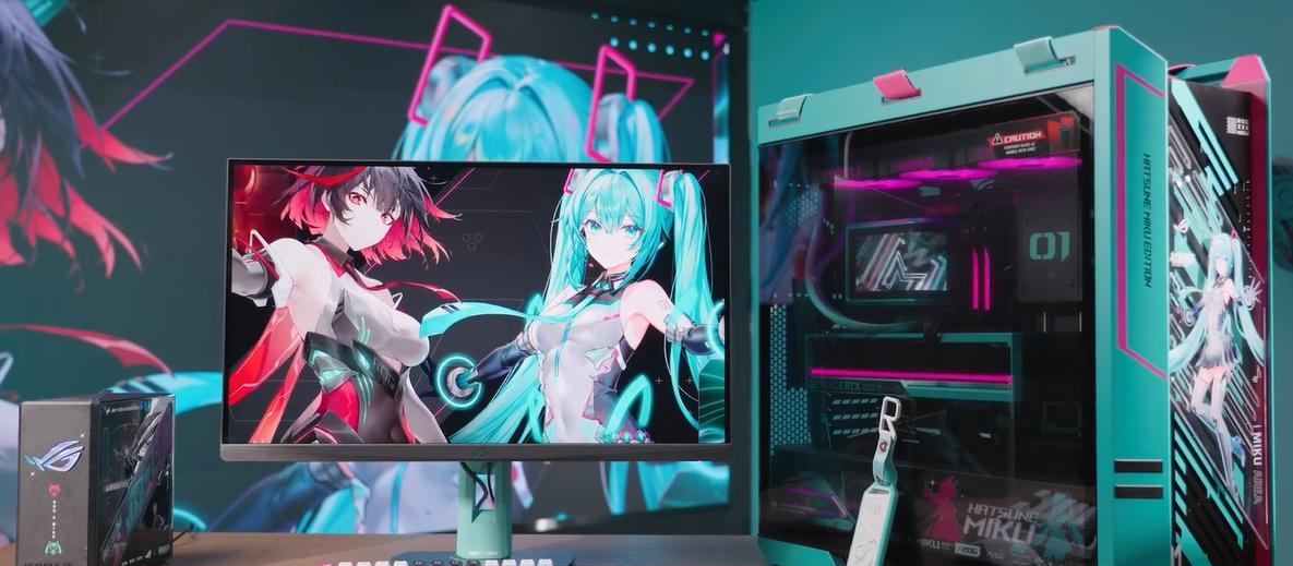 该说不说.. 现在的外星人真的臭，颜值不如 ROG。
BW展，ROG刚秀的 初音