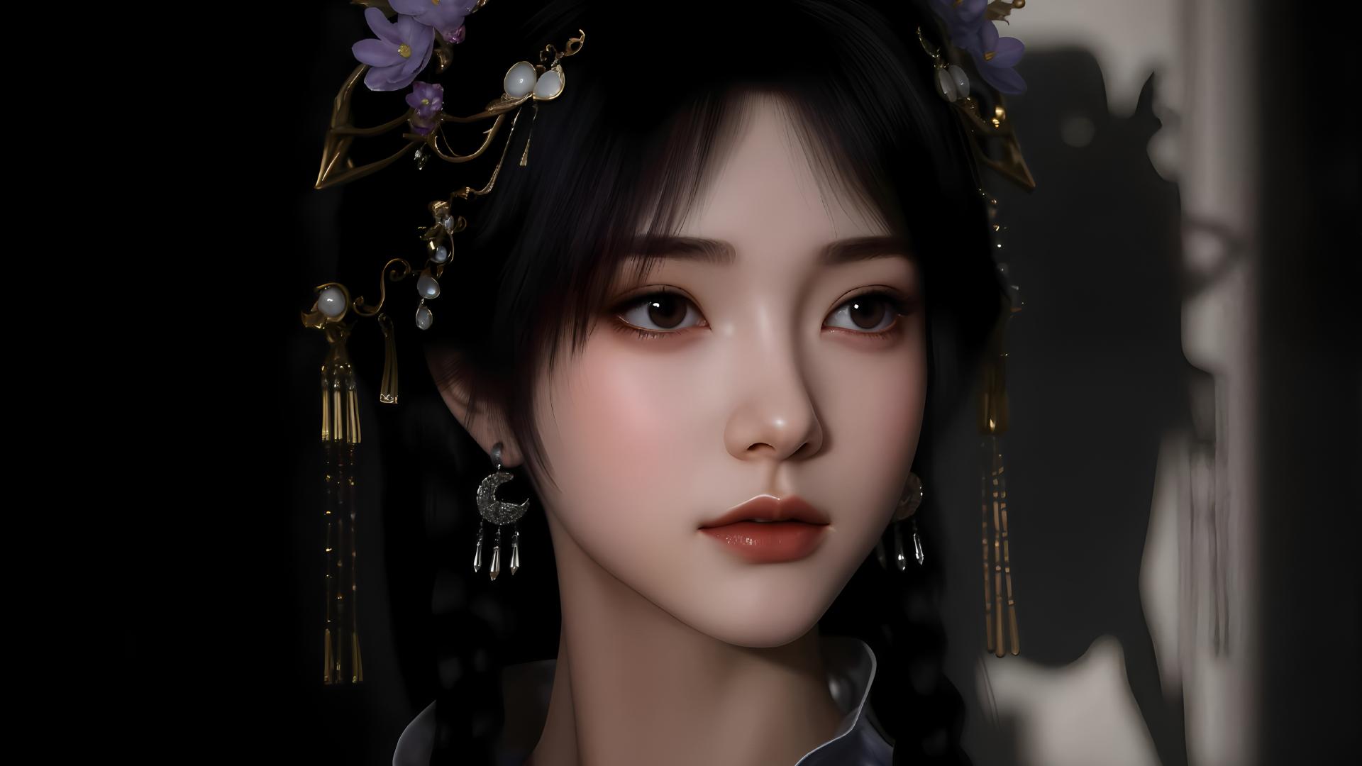 国漫《遮天》姬紫月美图壁纸汇聚第一期：广寒神女，绝代倾城！