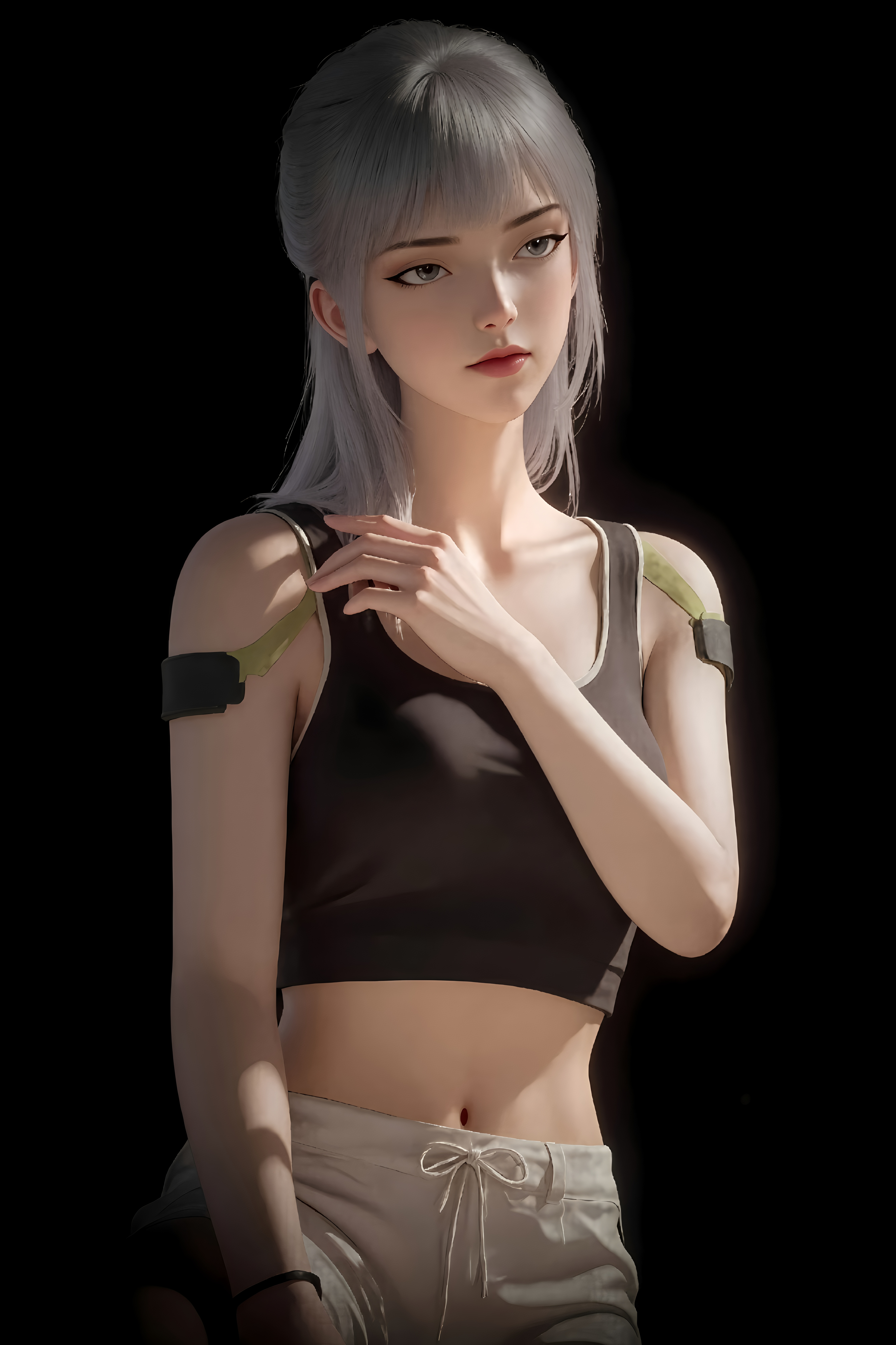 灵笼白月魁-AI图集绘画二次元手机高清壁纸（零差评国漫女神）