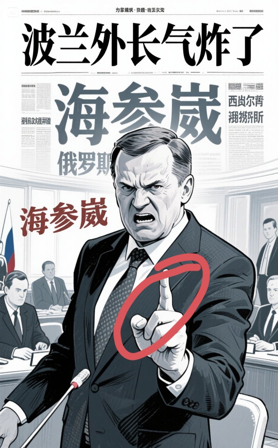 波兰外长说海参崴











波兰外长突然冒出一句中文“海参崴”，对俄