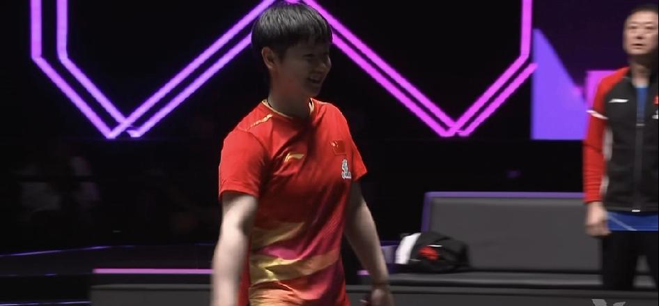 马琳真是好命啊！又要躺赢了！
孙颖莎4：1迪亚兹，晋级女单半决赛，至此国乒女队也