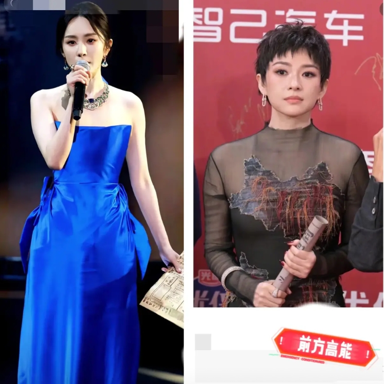 章子怡这次红毯后槽牙都要咬碎了
很明显她输给了杨幂
不是因为发型，也不是因为年龄
