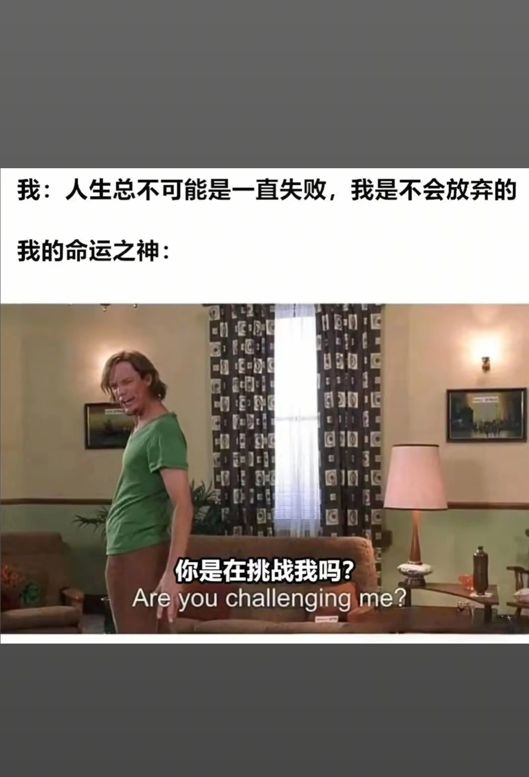 你是在挑战我吗?
