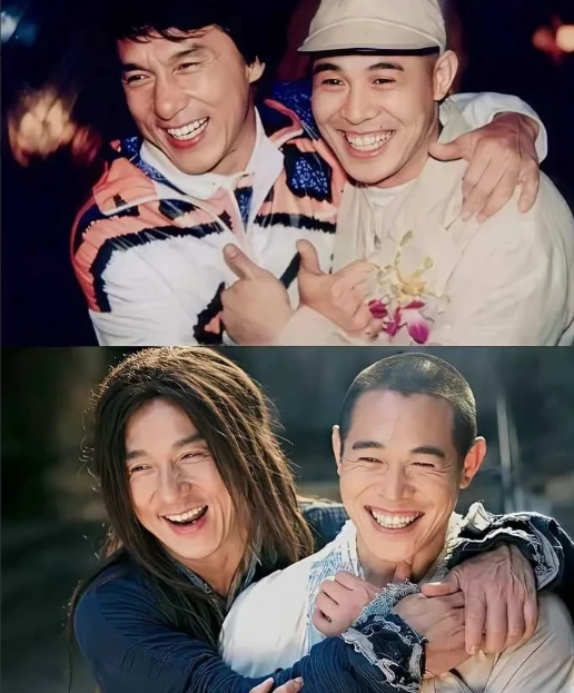 成龙竟然比李连杰还要大9岁，年轻的时候能看出来李连杰要小一些，可是如今看起来成龙