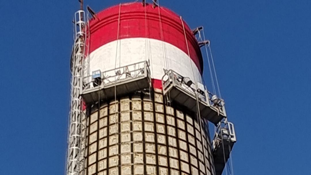 长春大众烟囱外壁维修项目顺利竣工 筑牢安全防线