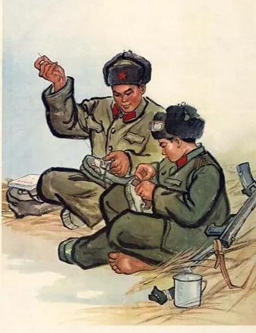 老班长教我缝缝补补！               老班长教我补鞋、补衣    服