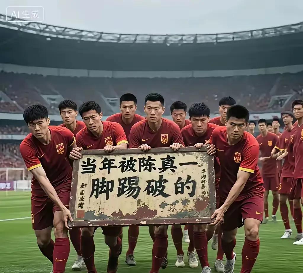 中国男足，屡败屡战，十战九输，受八方嘲讽面不改色心不跳，赛场七分狼狈，六神无主，