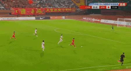 2025沈阳“和平杯”国际足球锦标赛首轮，中国U16vs日本U16的比赛进行到第