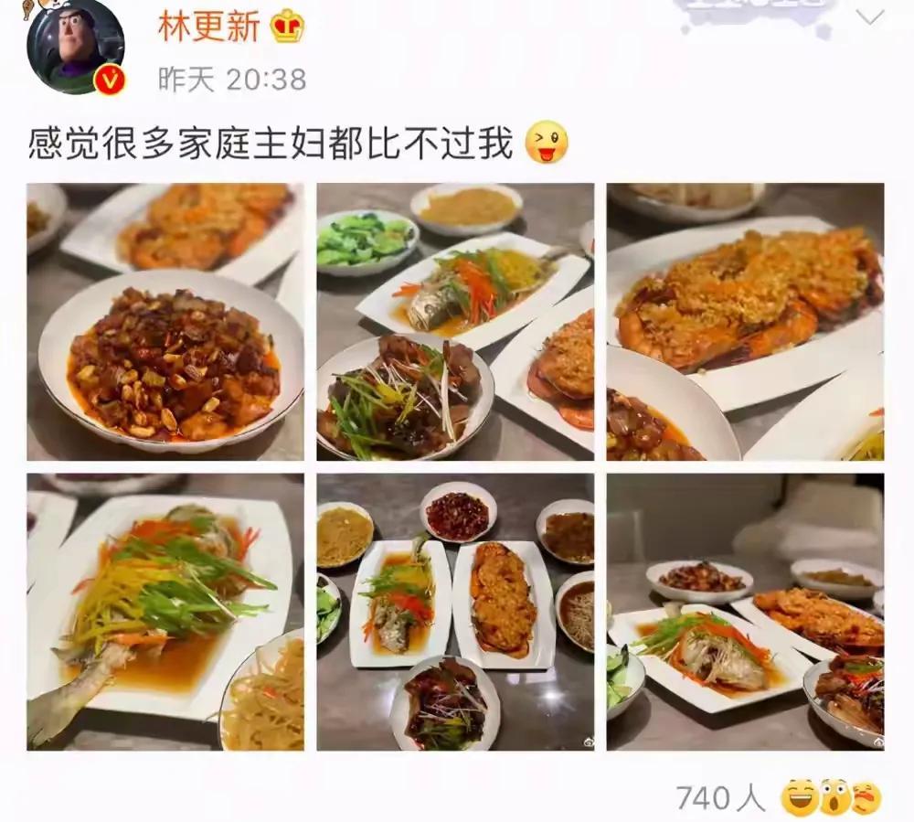 林更新:感觉很多家庭主妇都比不过我
林更新这是要向全网的家庭主妇发起挑战吗？晒了