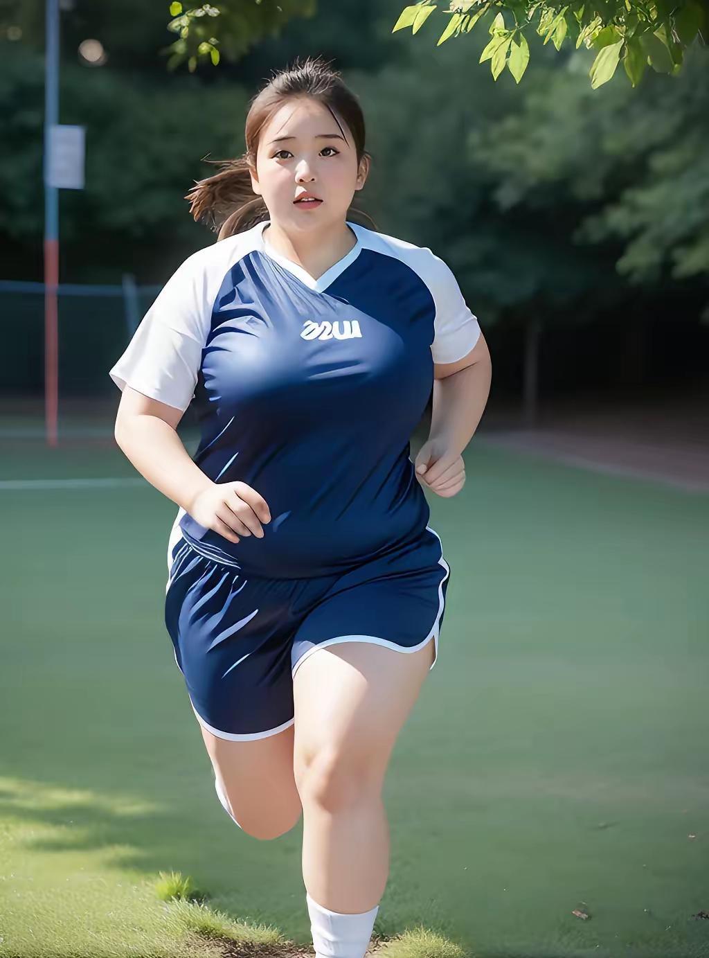 七律·减肥的苦恼
暑日操场汗雨倾，肥躯挪步意难平。
三餐忍饿馋虫闹，一跑催肌喘气