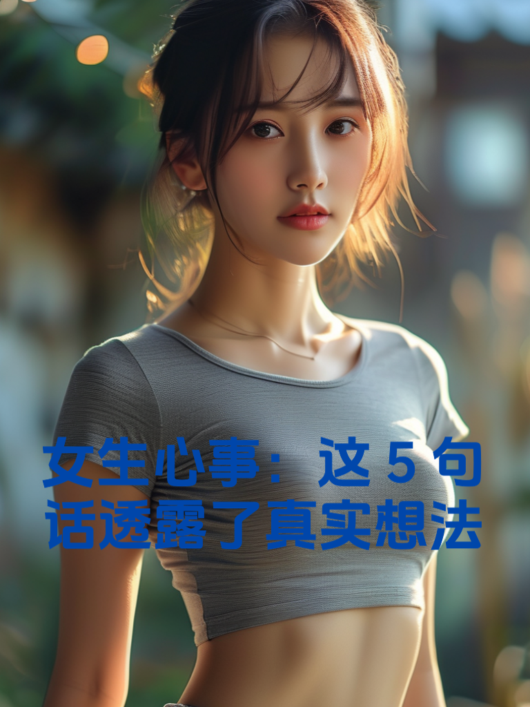 女生心事：这5句话透露了真实想法