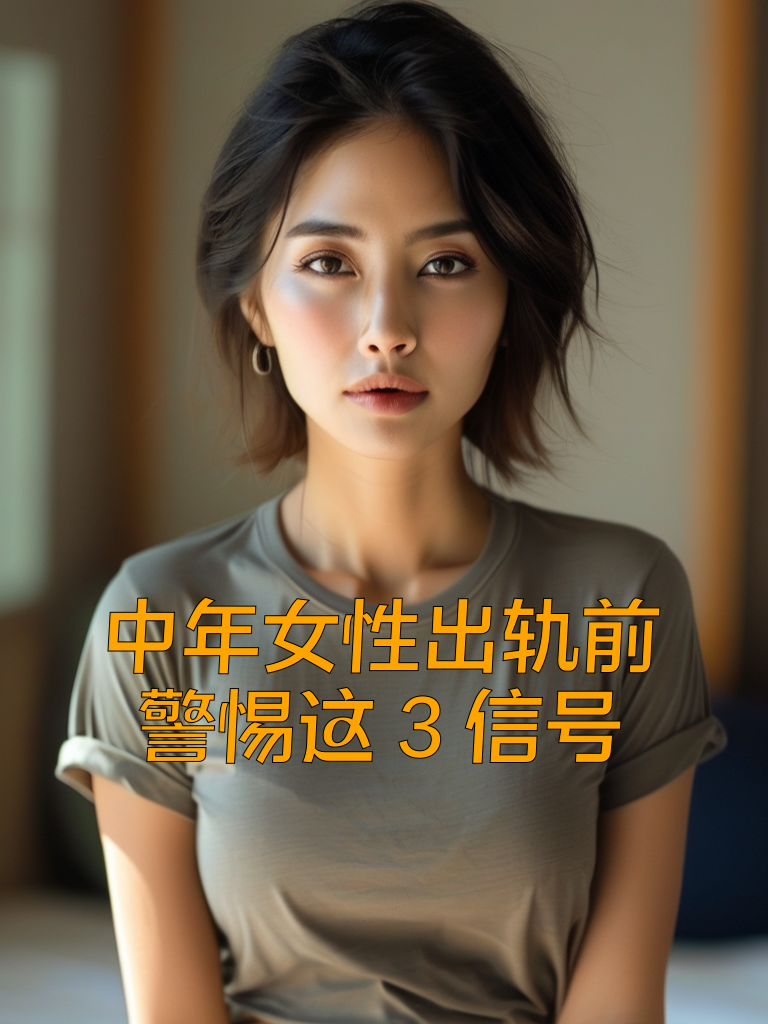 中年女性出轨前，警惕这3信号
