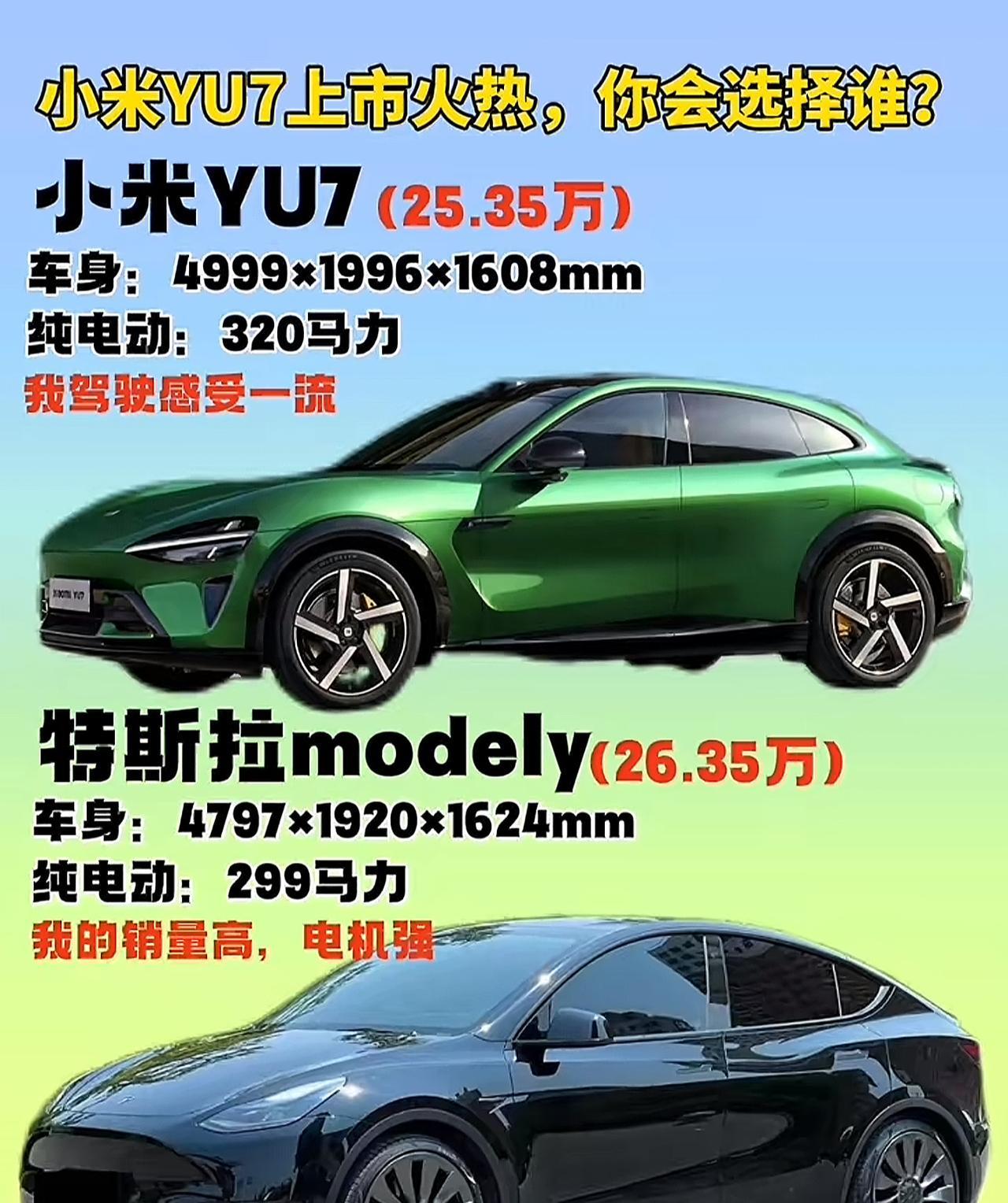 Model y和特斯拉对比，你选哪一个？