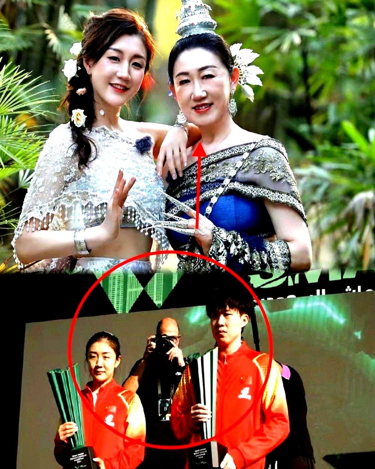 全网最无奈的估计得是陈梦妈妈了！

不是因为她管着女儿工资卡，

而是她