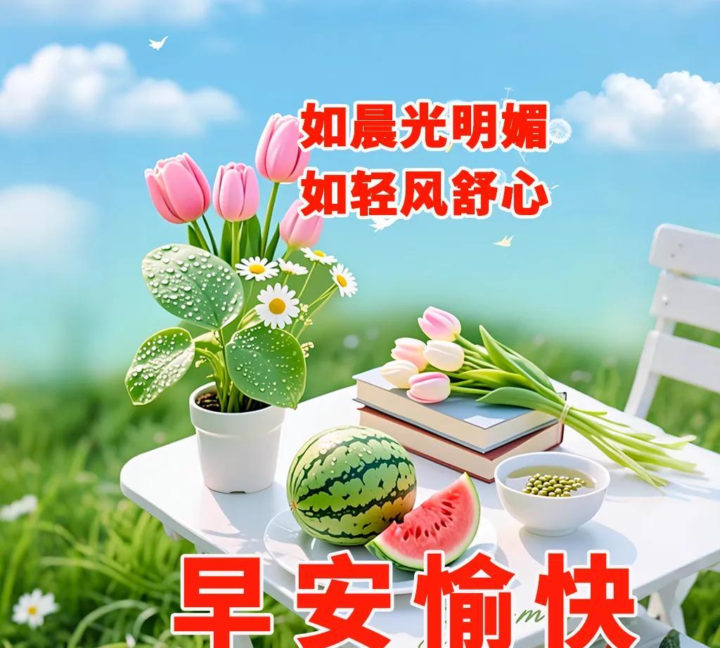 《朝中措·晨思寄愿》
晨风轻拂意空灵，心似羽身轻。
生活何须繁缛，简纯方得欢宁。