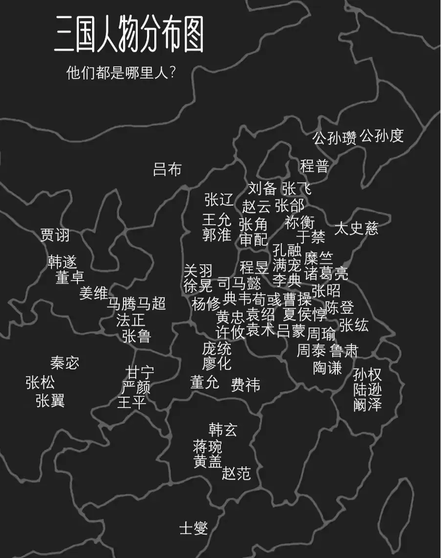 主要人物基本都在山河四省+安徽