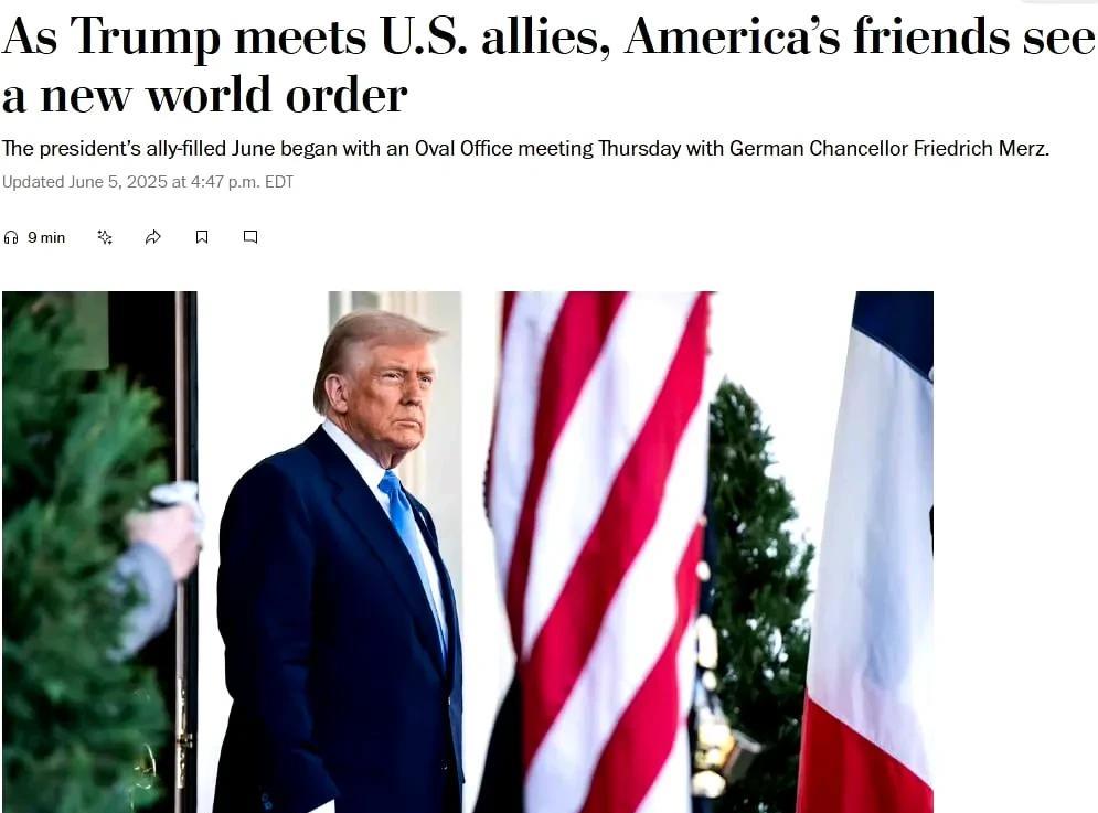 《华盛顿邮报》报道，“七国集团”（G7）正在失去其在世界上的影响力。
该媒体认为