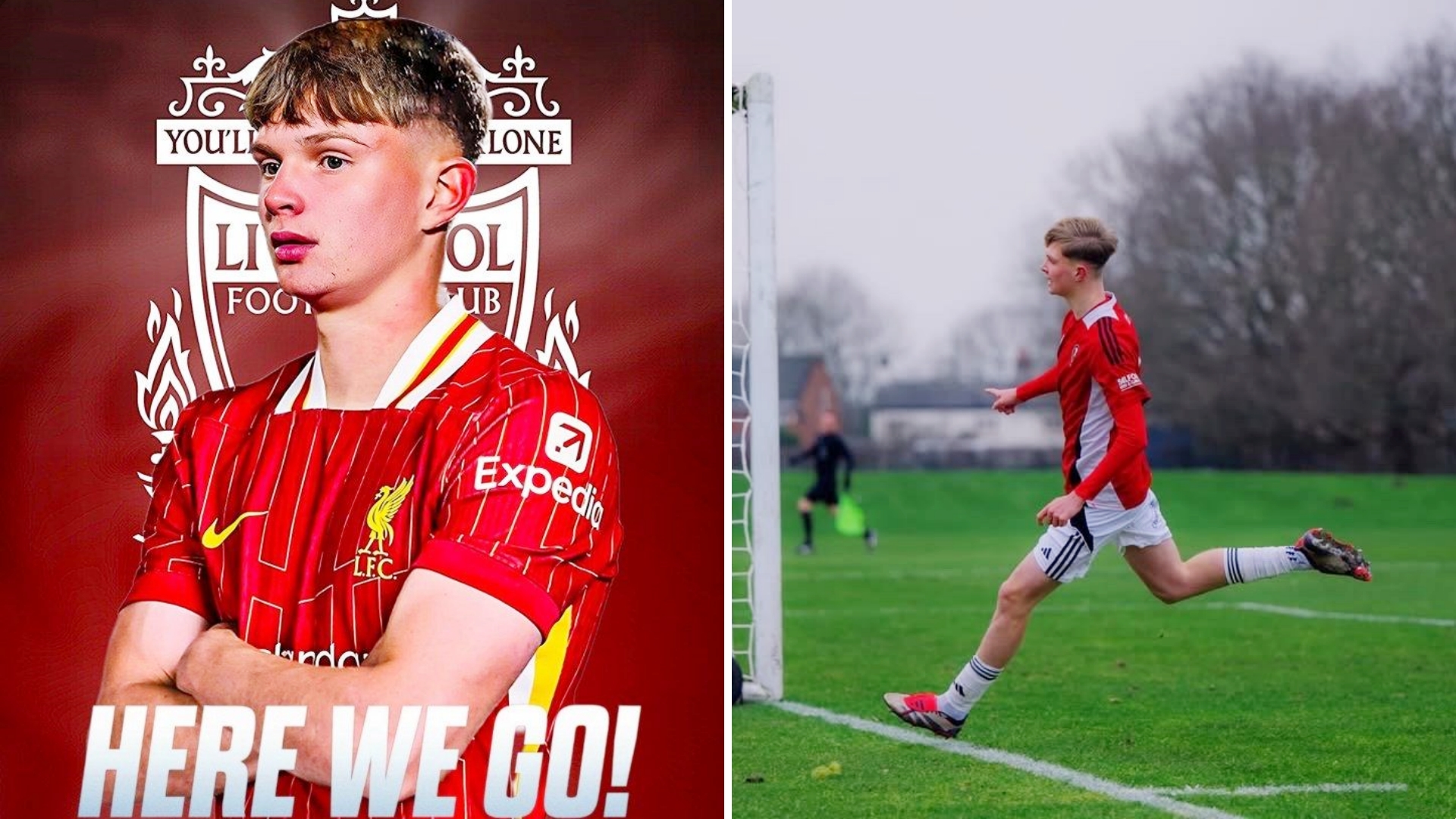 17岁的索尔福德小将赖特加盟利物浦，合同至2028年6月为期三年。
利物浦在争夺