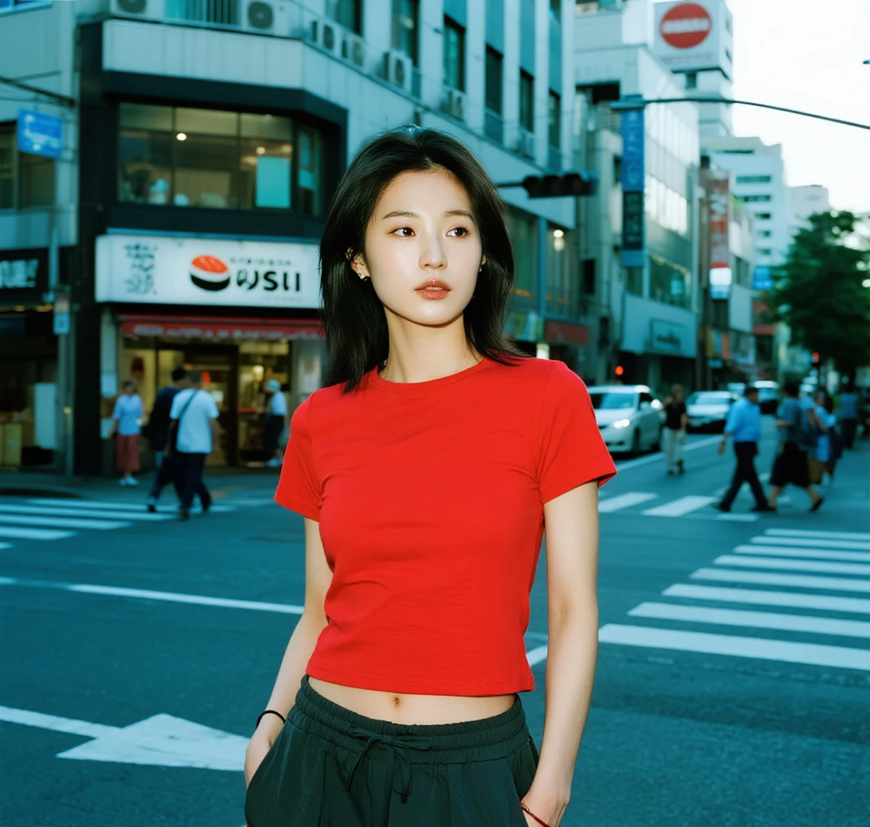 东京街拍：小姐姐们的寿司味觉与视觉享受之旅