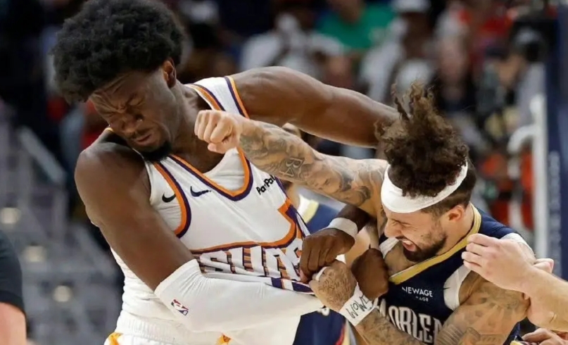 力度如何？罚单出来了！

今天，NBA官方宣布，对昨天太阳队和鹈鹕队赛场的斗殴行