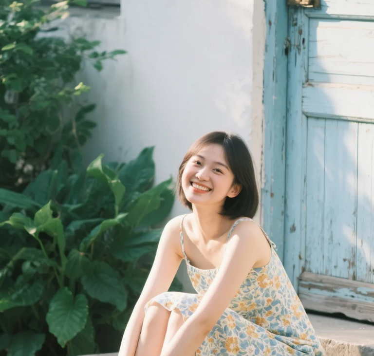 素颜朝天却耀眼，这才是氧气美女