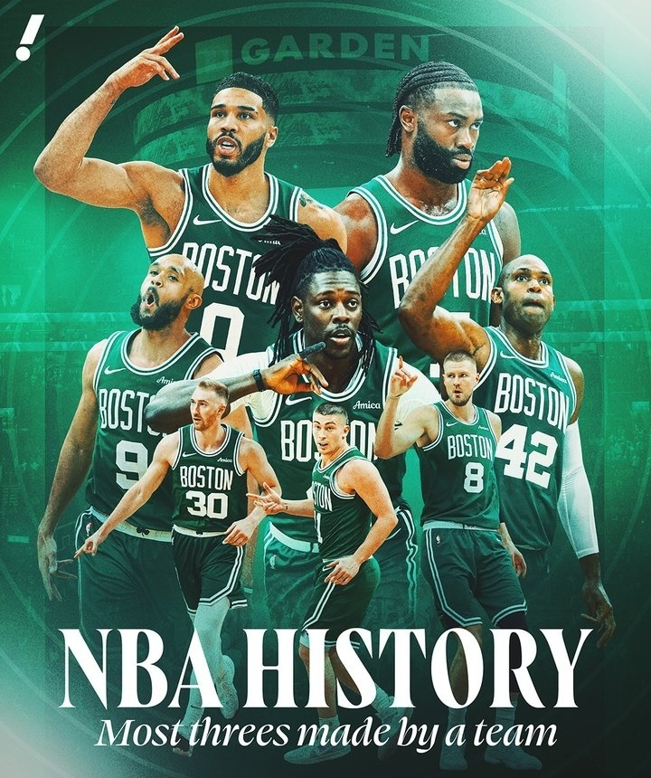 北京时间4月5日，NBA常规赛卫冕冠军凯尔特人主场迎战太阳，最终以一场大胜横扫对