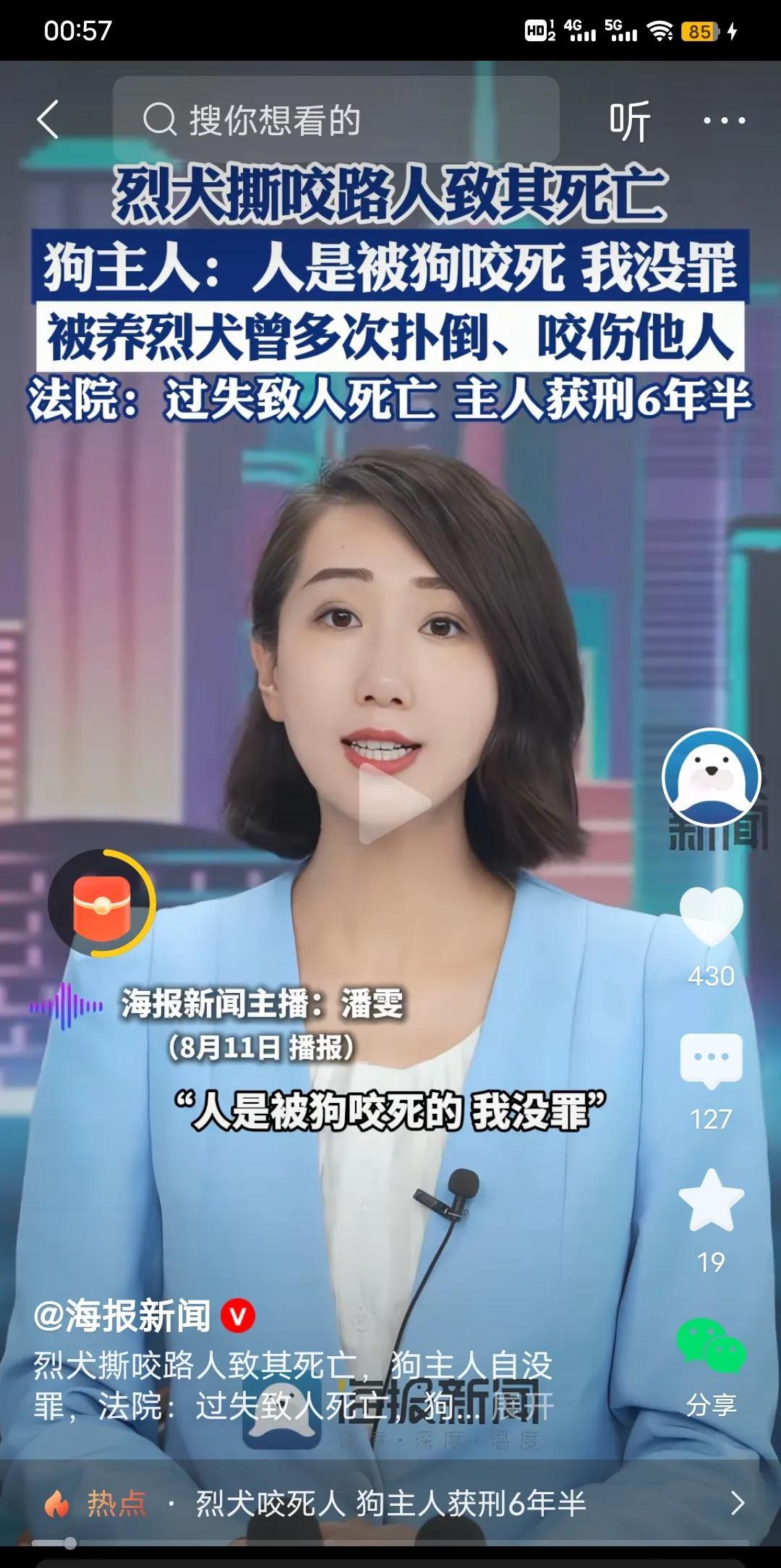 一烈性犬咬人至死案宣判
在我看来高某不是过失致人死罪，而是故意放纵至人死罪，他养