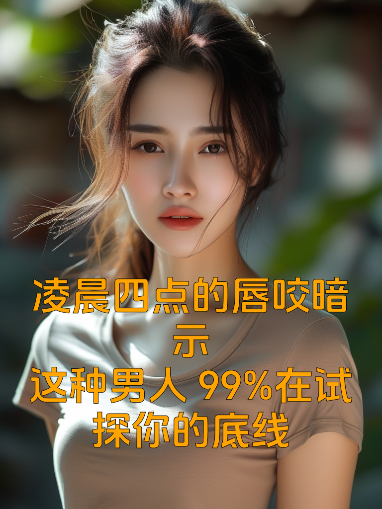 凌晨四点的唇咬暗示：这种男人99%在试探你的底线