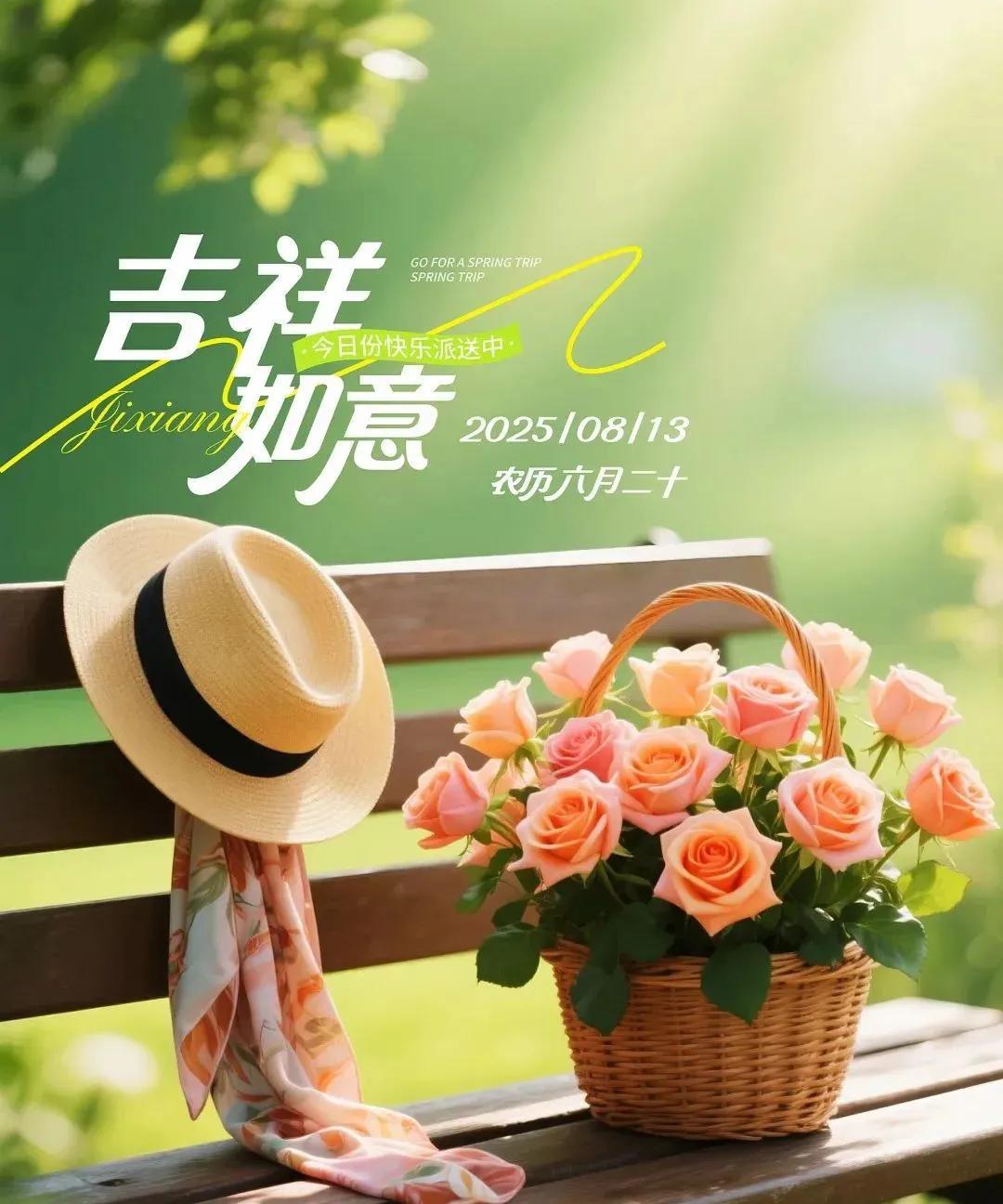 《五律·晨兴寄怀》
晨露闪清光，新朝孕瑞祥。
坦途伸脚下，浩海蕴心房。
心向朝阳