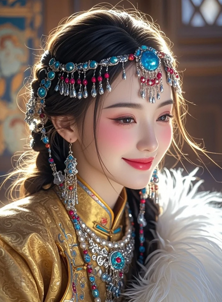 她的美，不需要太多修饰就很打动人