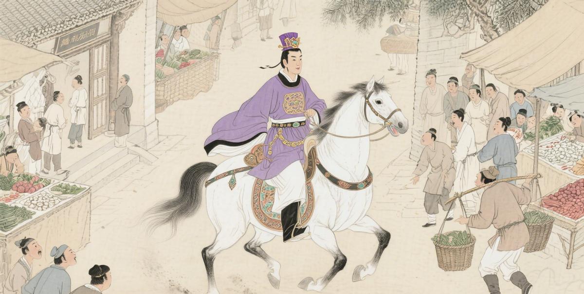滕王杨瓒把马骑进菜市场，撞翻三摊豆腐，吓得小贩跪地求饶
如今新手司机练车怕剐蹭，