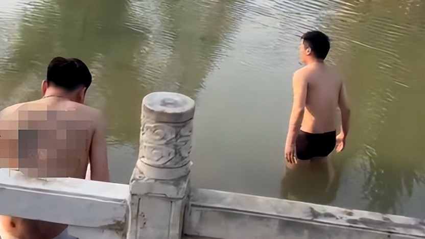 男子在河边与朋友打赌跳水溺亡，视频拍下全过程：都是面子惹的祸