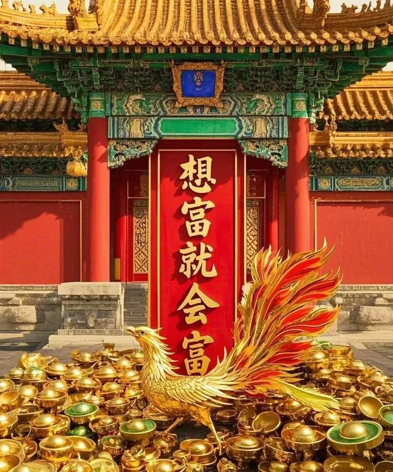 “想富就会富”
愿你怀揣梦想，一路招财，收获满盈财富 。