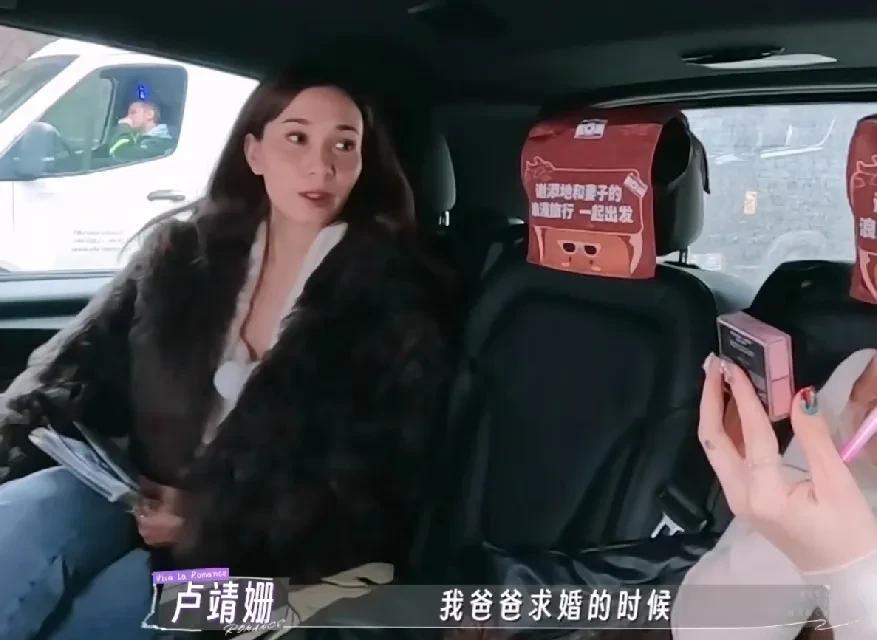 卢靖姗说自己的母亲在和父亲结婚前，有一个很相爱的男友，但因为男友家里太有钱了，男