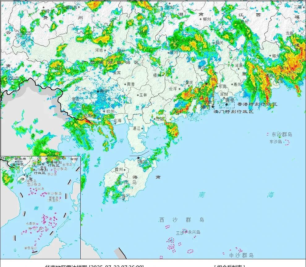 潮汕地区出现超预期强降雨，汕头时隔17年再发暴雨红色预警
受台风“韦帕”季风尾流