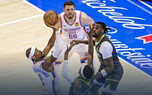 森林狼下半场崩盘！雷霆取西决开门红！
5月21日，NBA西决G1，雷霆主场迎战森