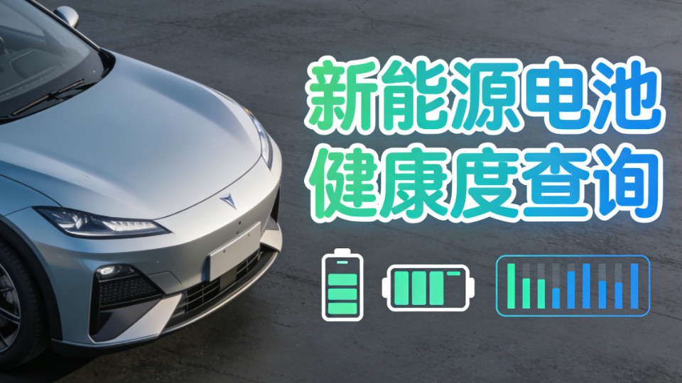 新能源车开几年电池会衰减？查健康度的 3 个方法，新手也能快速上手！