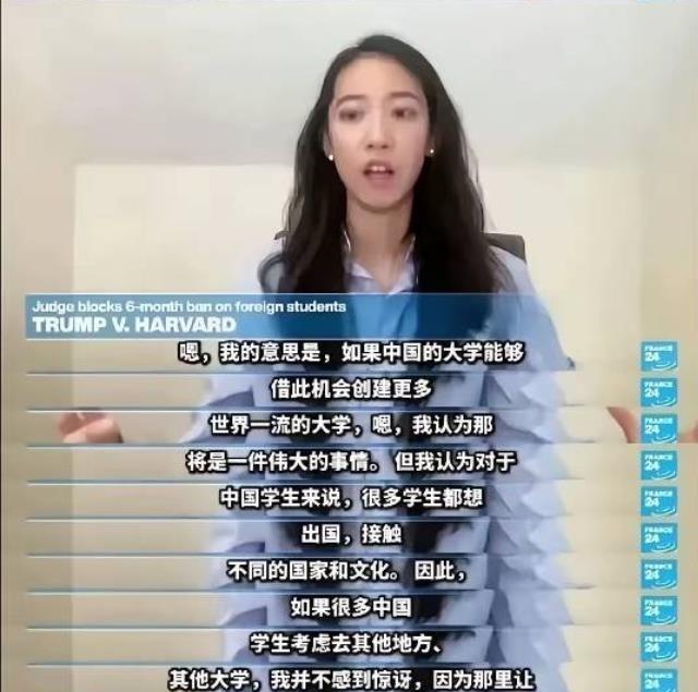 哈佛“天才中国留学生”蒋雨融公然宣称：
去美国留学是因为中国留学生觉得美国更安全