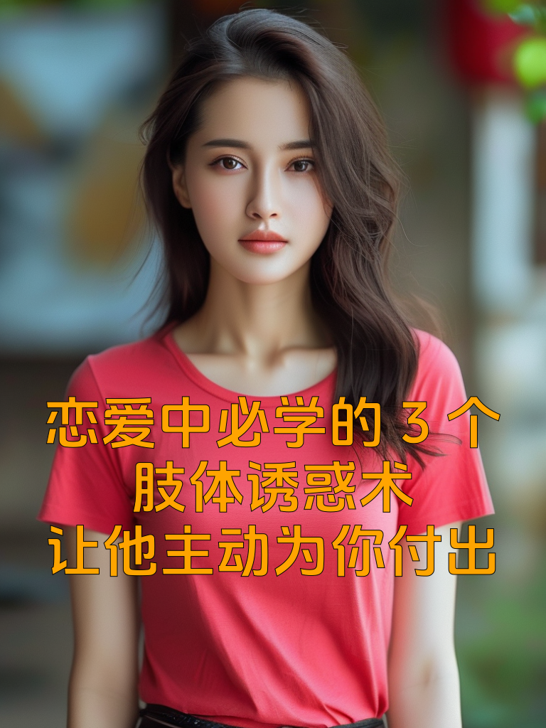 恋爱中必学的3个‘肢体诱惑术’，让他主动为你付出