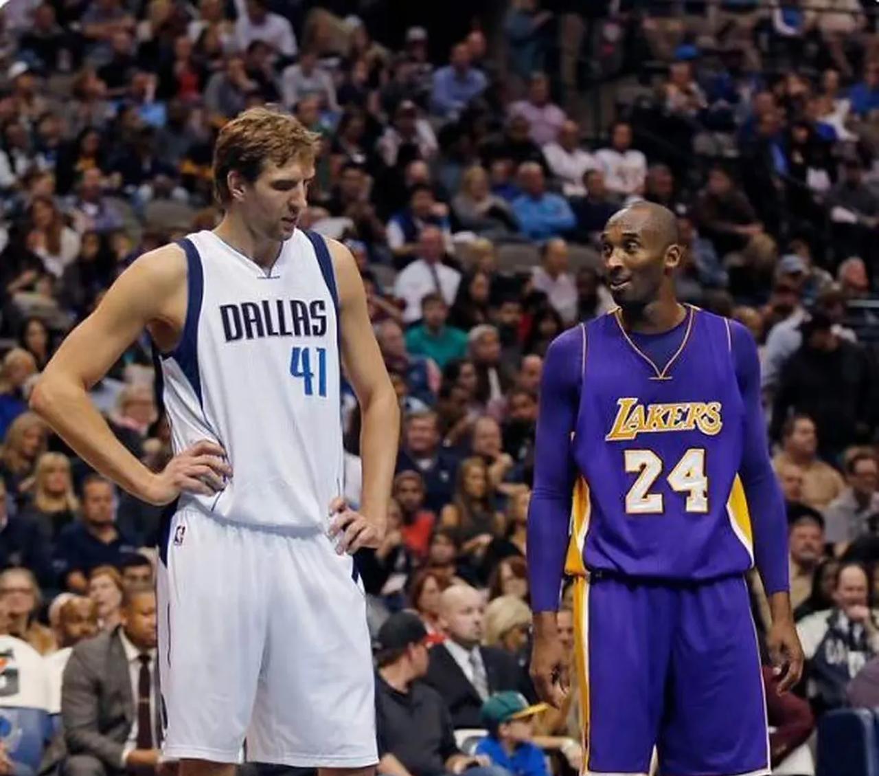 NBA2011年季后赛小牛横扫两连冠湖人！科比和诺天王对比！
第一场湖人94-9
