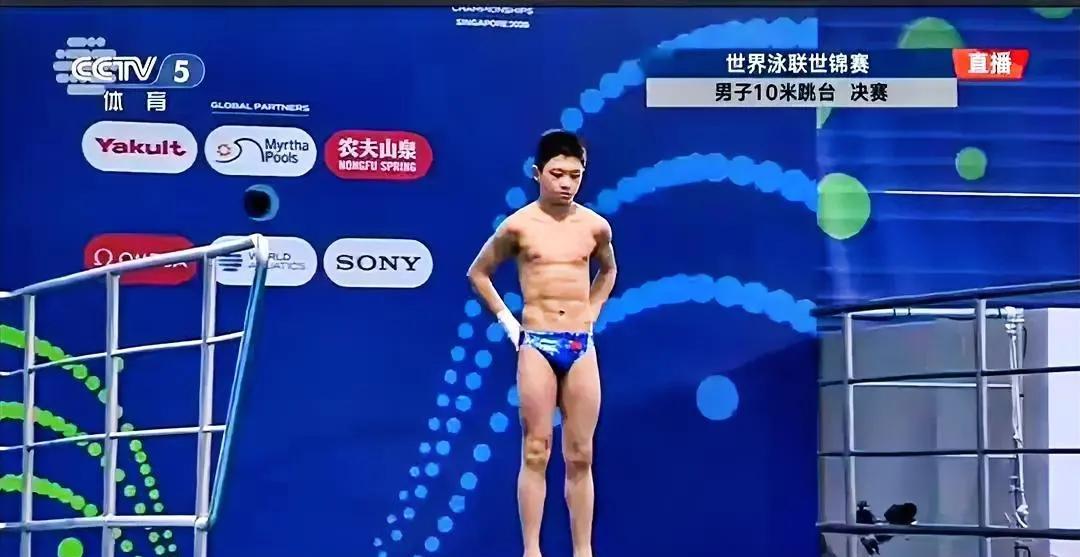 惊天超级失误！男子10米跳台决赛，朱子锋和赵仁杰分获第四、第五！
新加坡游泳世锦