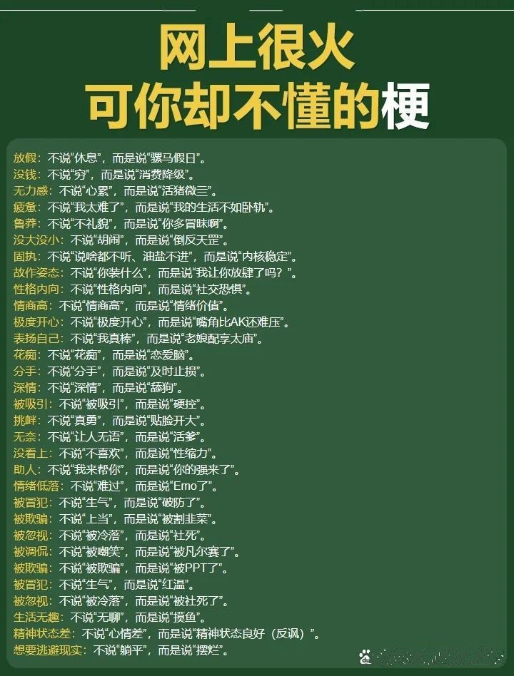解锁网络黑话：让你秒懂潮流密码??
学到了