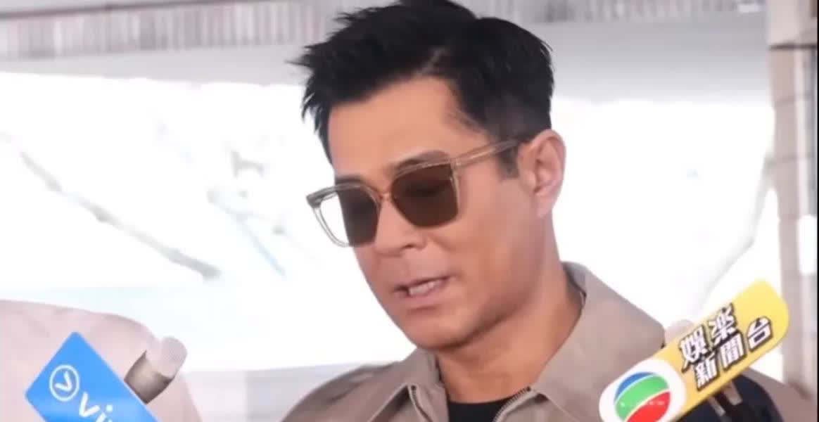 古天乐太让人心疼了！许久未露面的古天乐出现在媒体前，奇怪的是他戴了一副大墨镜，记