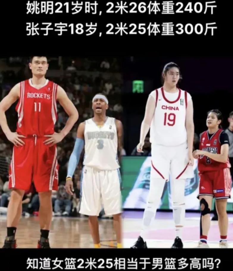 终于明白张子宇的身高
在女篮圈中意味着什么了
也知道她的对手为什么会是这种表情了