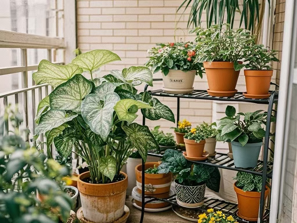 合果芋挺 “爱吃肥” 的，尤其是氮肥给够了，叶子能长得又大又绿，特好看。